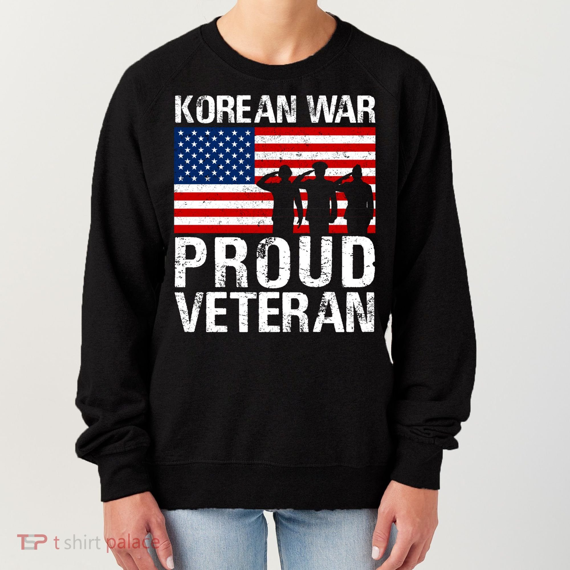 Proud Korean War Veteran Funny Gift Military Women's Sweatshirt