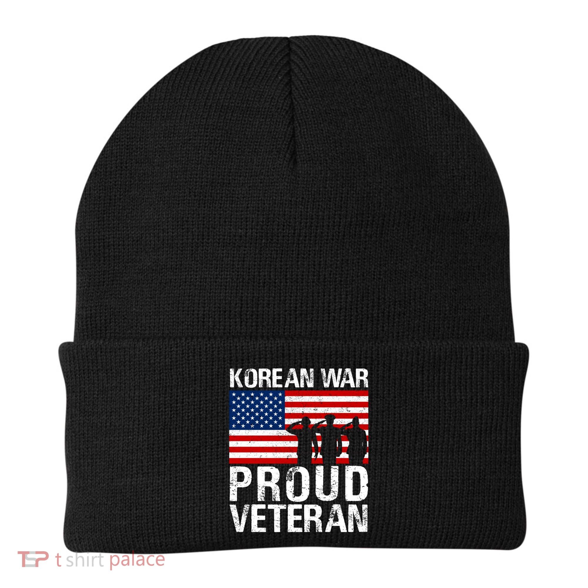 Proud Korean War Veteran Funny Gift Military Beanie