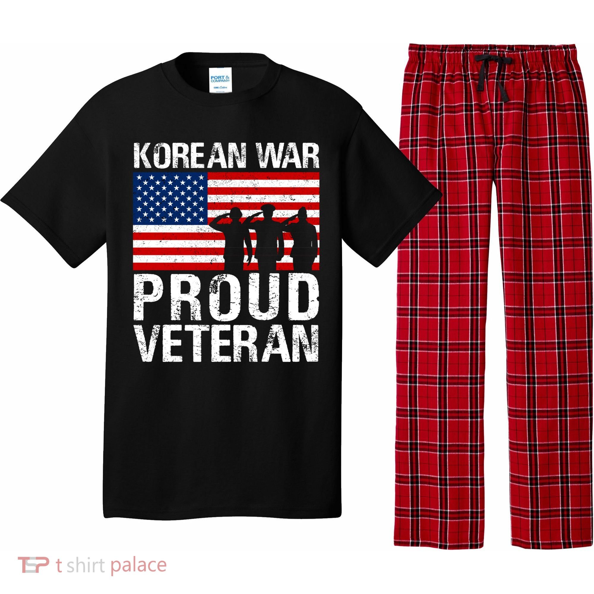 Proud Korean War Veteran Funny Gift Military Pajama Set