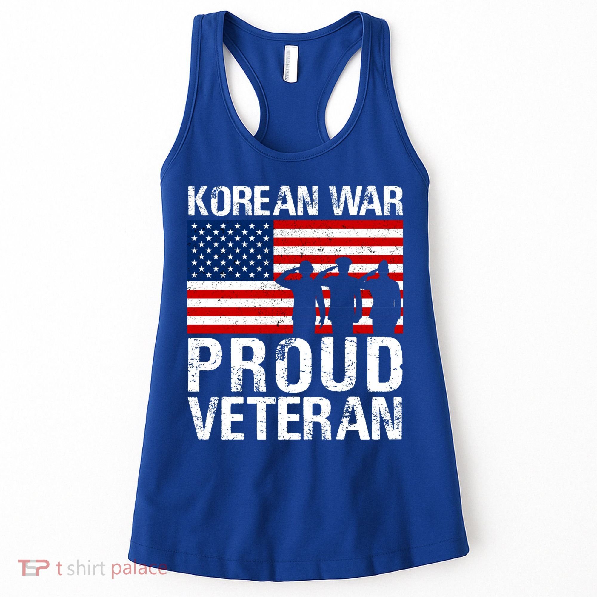 Proud Korean War Veteran Funny Gift Military Women's Tank Top