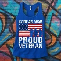 Proud Korean War Veteran Funny Gift Military Women's Tank Top thumb 3