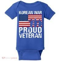 Proud Korean War Veteran Funny Gift Military Baby Bodysuit thumb 0