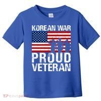 Proud Korean War Veteran Funny Gift Military Toddler T-Shirt thumb 0