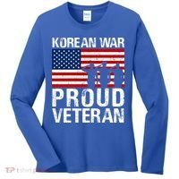 Proud Korean War Veteran Funny Gift Military Women's Long Sleeve Shirt thumb 0