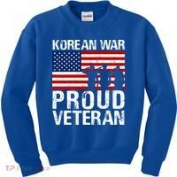 Proud Korean War Veteran Funny Gift Military Kids Sweatshirt thumb 0