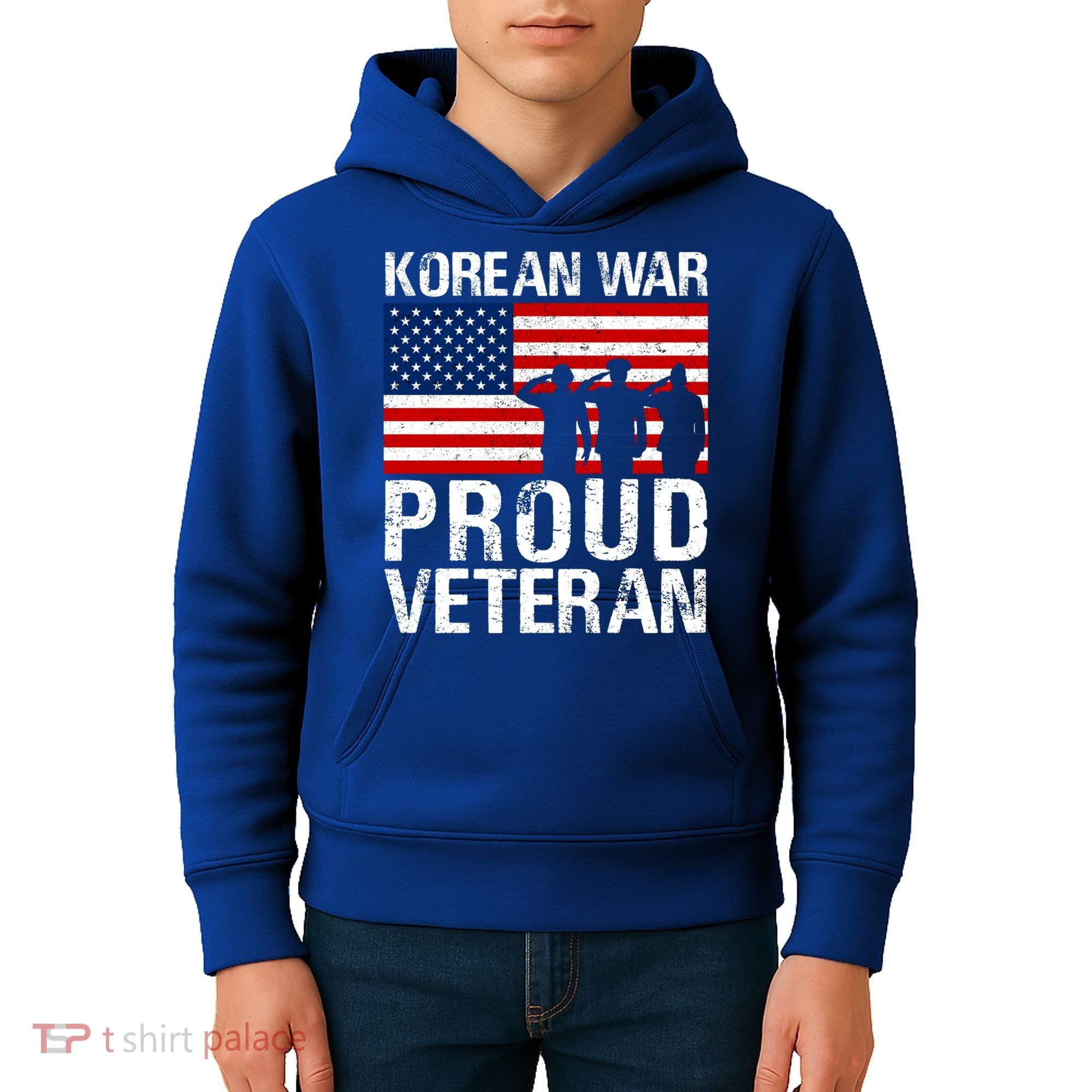 Proud Korean War Veteran Funny Gift Military Kids Hoodie
