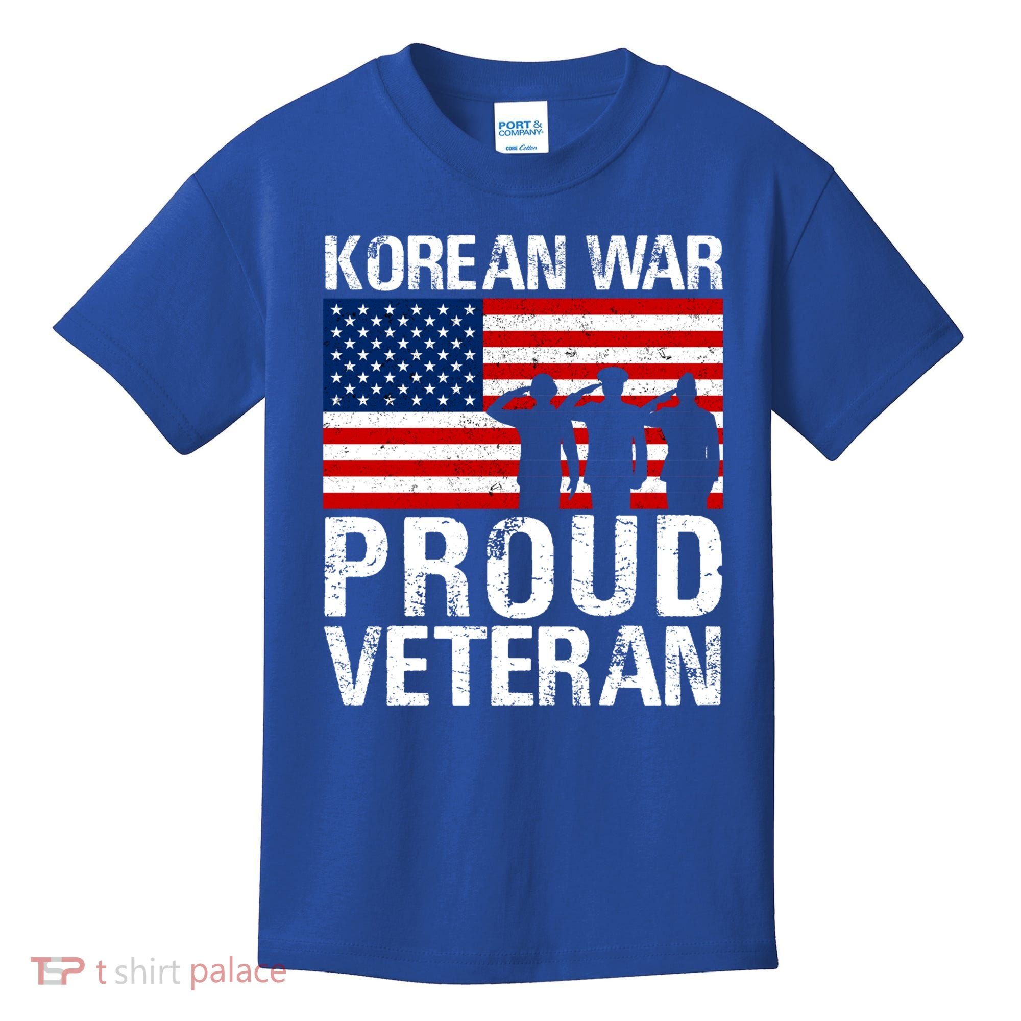 Proud Korean War Veteran Funny Gift Military Kids T-Shirt