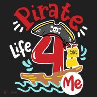 Pirate Life 4 Me 4th Birthday Party Four Years Old Boy Tumbler thumb 3