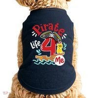 Pirate Life 4 Me 4th Birthday Party Four Years Old Boy Doggie Tank thumb 0