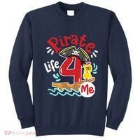 Pirate Life 4 Me 4th Birthday Party Four Years Old Boy Sweatshirt thumb 0