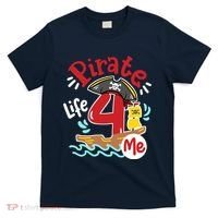 Pirate Life 4 Me 4th Birthday Party Four Years Old Boy T-Shirt thumb 0