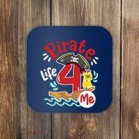 Pirate Life 4 Me 4th Birthday Party Four Years Old Boy Coaster thumb 0