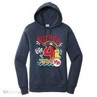 Pirate Life 4 Me 4th Birthday Party Four Years Old Boy Women's Hoodie thumb 0