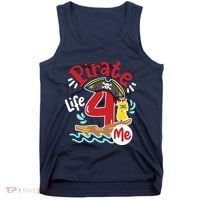 Pirate Life 4 Me 4th Birthday Party Four Years Old Boy Tank Top thumb 0