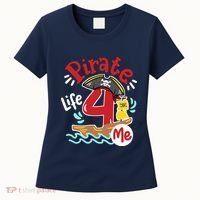 Pirate Life 4 Me 4th Birthday Party Four Years Old Boy Women's T-Shirt thumb 0
