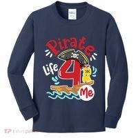 Pirate Life 4 Me 4th Birthday Party Four Years Old Boy Kids Long Sleeve Shirt thumb 0
