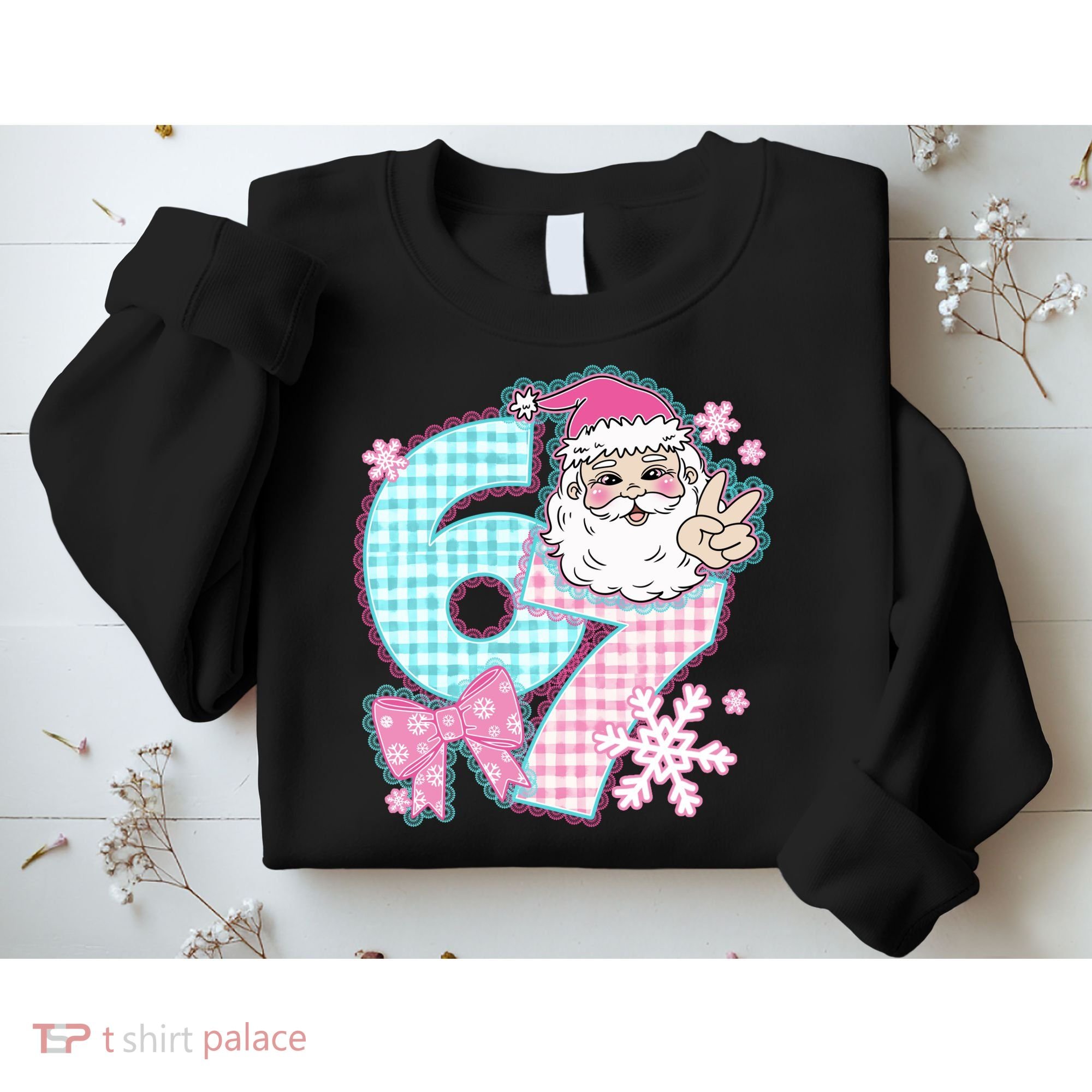 Preppy Lace 67 Santa Peace Six Seven Sweatshirt