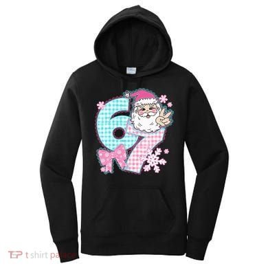 Preppy Lace 67 Santa Peace Six Seven Women's Hoodie
