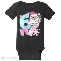 Preppy Lace 67 Santa Peace Six Seven Baby Bodysuit thumb 0