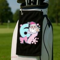 Preppy Lace 67 Santa Peace Six Seven Golf Towel thumb 2