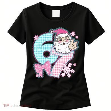 Preppy Lace 67 Santa Peace Six Seven Women's T-Shirt