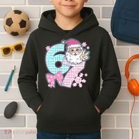 Preppy Lace 67 Santa Peace Six Seven Kids Hoodie thumb 2