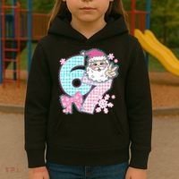 Preppy Lace 67 Santa Peace Six Seven Kids Hoodie thumb 3
