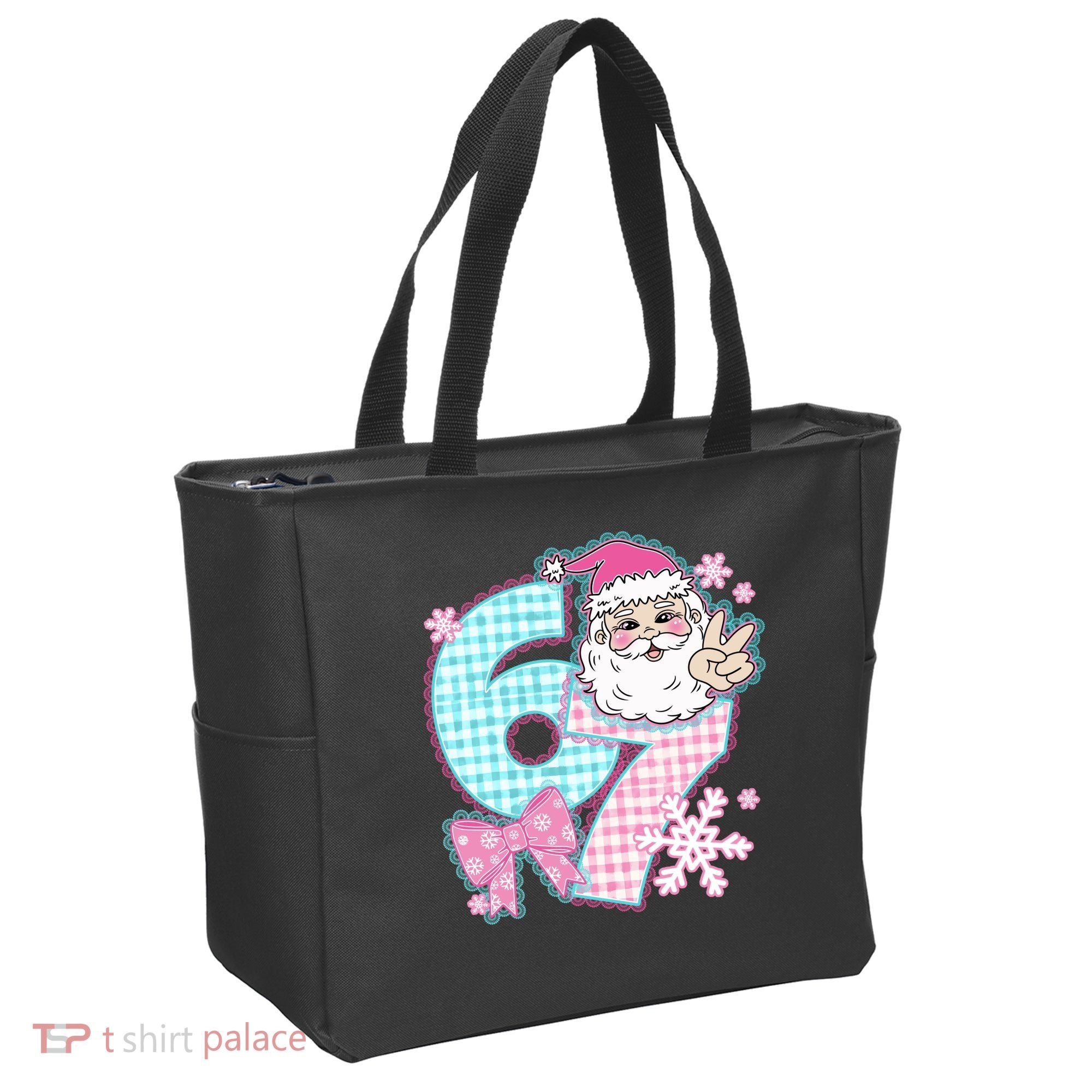 Preppy Lace 67 Santa Peace Six Seven Tote Bag