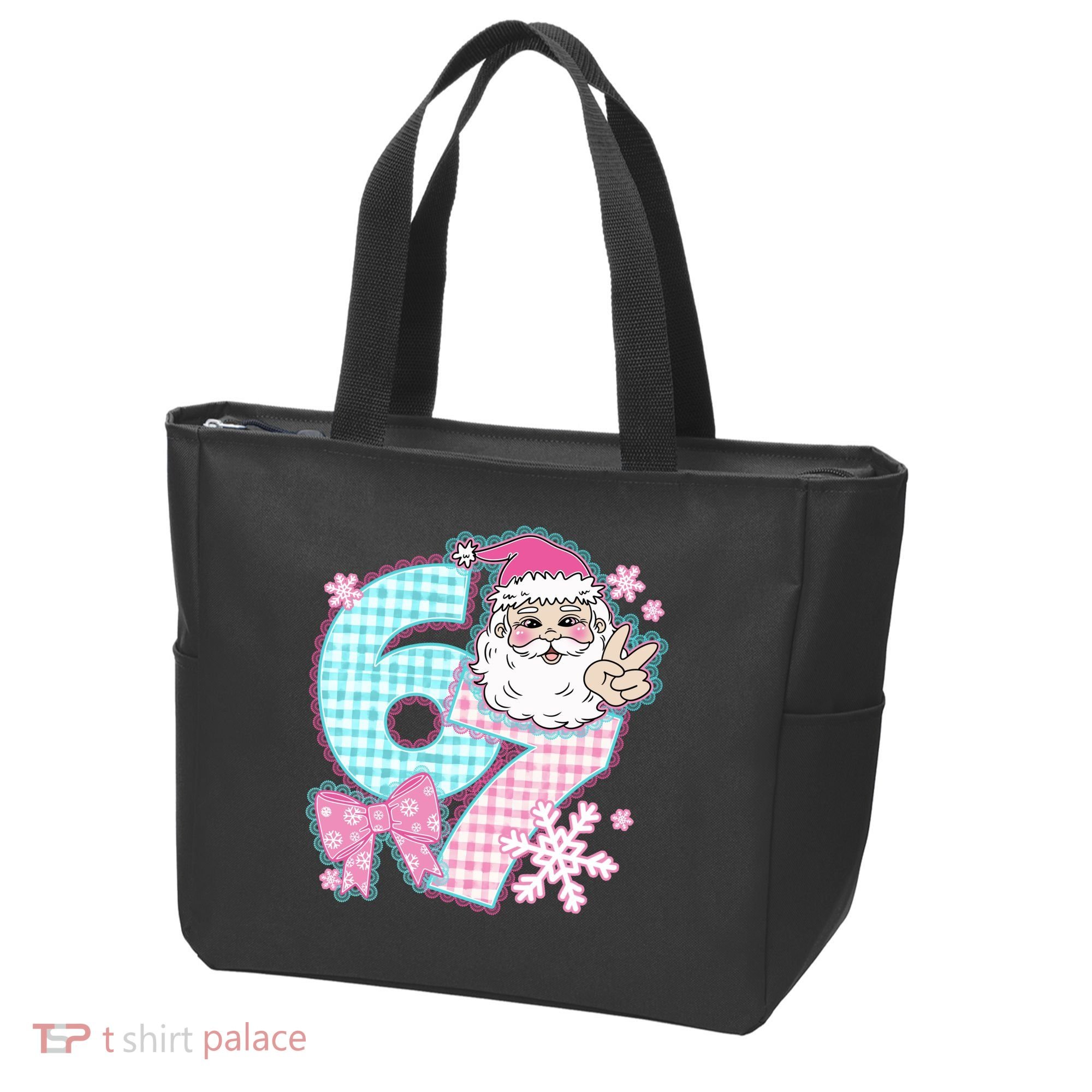 Preppy Lace 67 Santa Peace Six Seven Tote Bag
