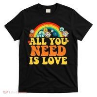 PEACE LOVE 60s 70s Tie Dye Groovy Hippie Costume T-Shirt thumb 0