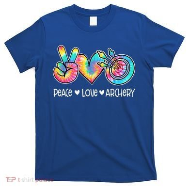 Peace Love Archery Heart Tie Dye T-Shirt