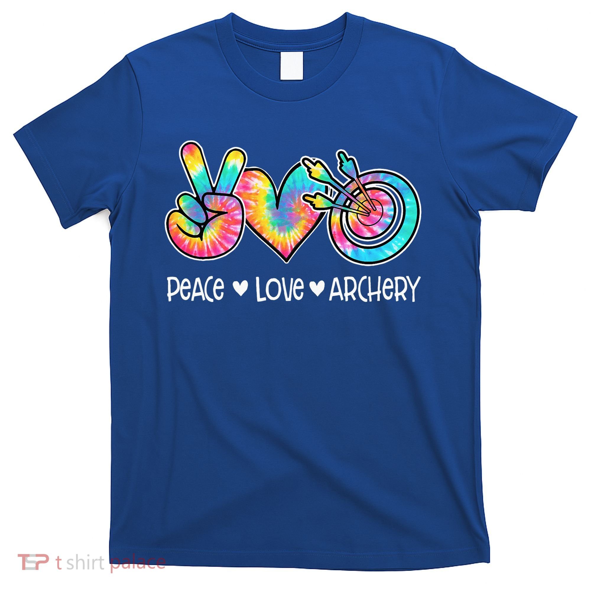 Peace Love Archery Heart Tie Dye T-Shirt