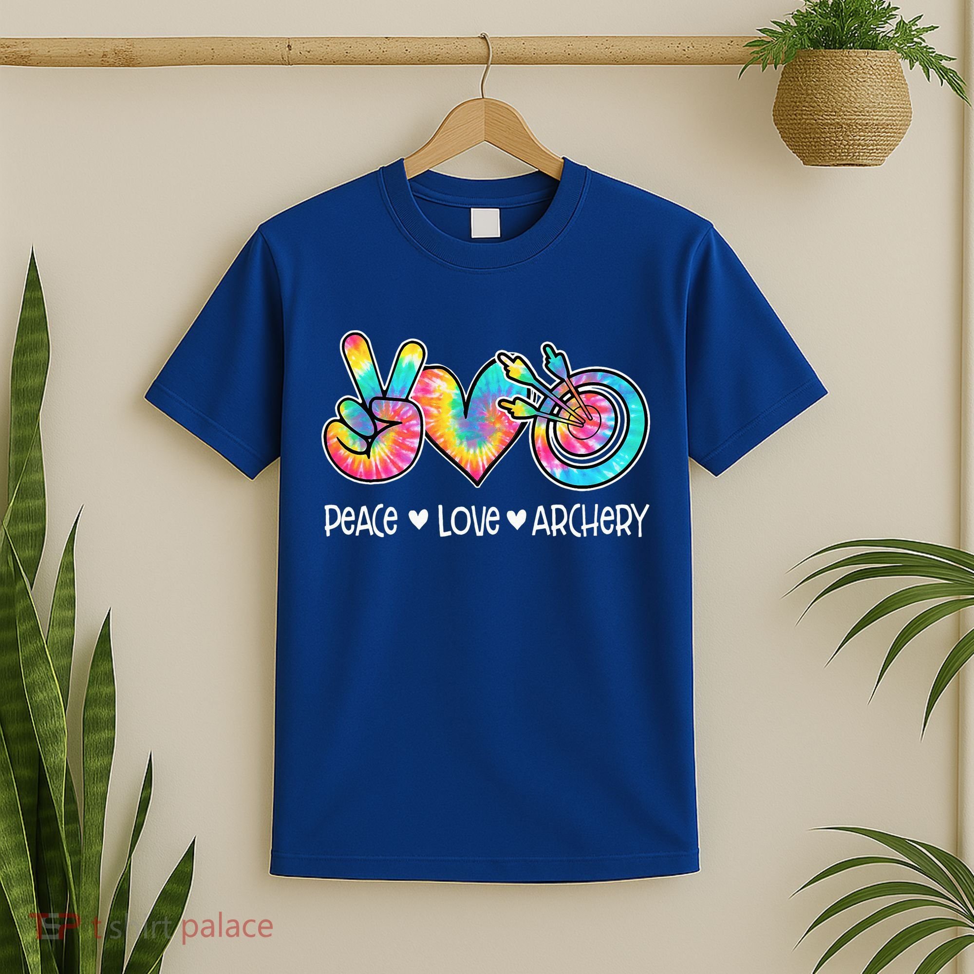 Peace Love Archery Heart Tie Dye T-Shirt