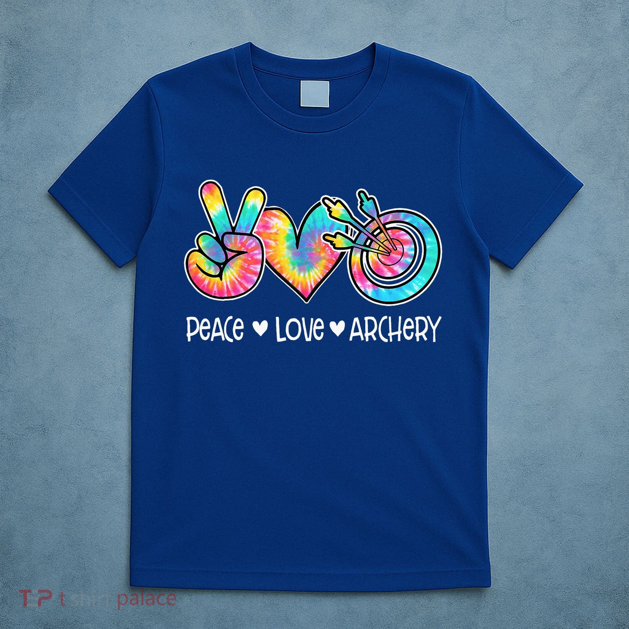 Peace Love Archery Heart Tie Dye T-Shirt