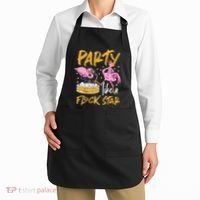 Party Like A Flock Star Flamingos In Kiddie Pool Apron thumb 2