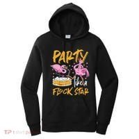 Party Like A Flock Star Flamingos In Kiddie Pool Women's Hoodie thumb 0