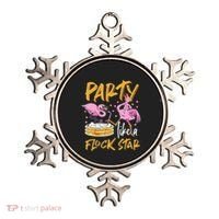 Party Like A Flock Star Flamingos In Kiddie Pool Ornament thumb 0