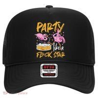 Party Like A Flock Star Flamingos In Kiddie Pool Hat thumb 0