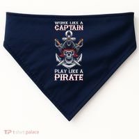 Play Like A Pirate Pirate Lovers Captain Pirate Gifts USA-Made Doggie Bandana thumb 0