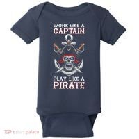Play Like A Pirate Pirate Lovers Captain Pirate Gifts Baby Bodysuit thumb 0