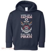 Play Like A Pirate Pirate Lovers Captain Pirate Gifts Toddler Hoodie thumb 0