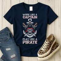 Play Like A Pirate Pirate Lovers Captain Pirate Gifts Women's T-Shirt thumb 3
