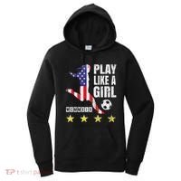 Play Like A Girl Soccer Usa United States Women's Hoodie thumb 0
