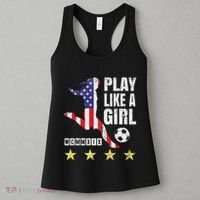 Play Like A Girl Soccer Usa United States Women's Tank Top thumb 3