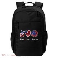 Peace Love America Cute Holiday Backpack thumb 0