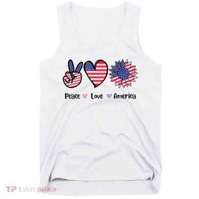 Peace Love America Cute Holiday Tank Top