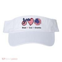 Peace Love America Cute Holiday Visor thumb 0