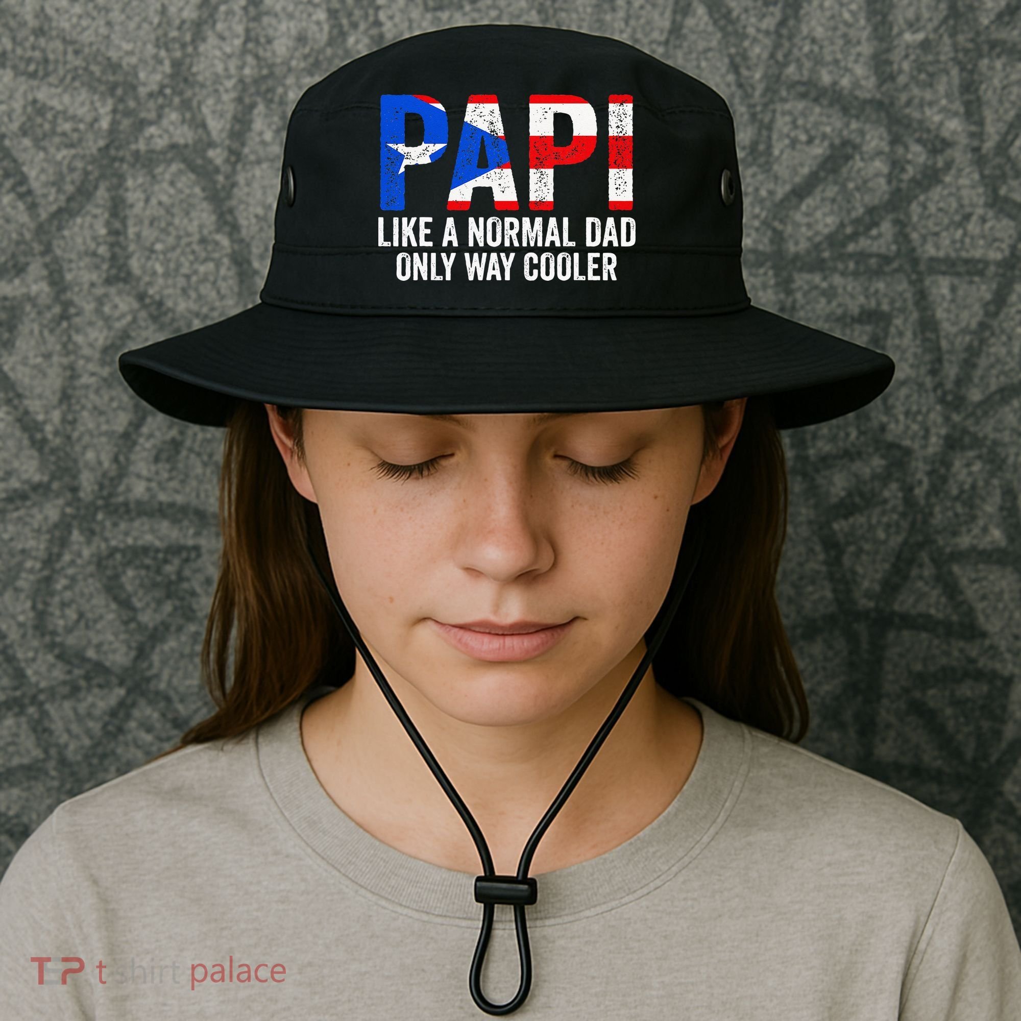 Papi like a normal Dad only cooler Puerto Rican Bucket Hat