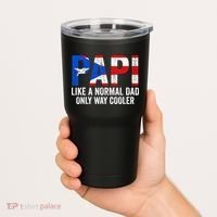 Papi like a normal Dad only cooler Puerto Rican Tumbler thumb 2