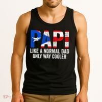 Papi like a normal Dad only cooler Puerto Rican Tank Top thumb 3